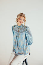 Skyla Satin Lace Top