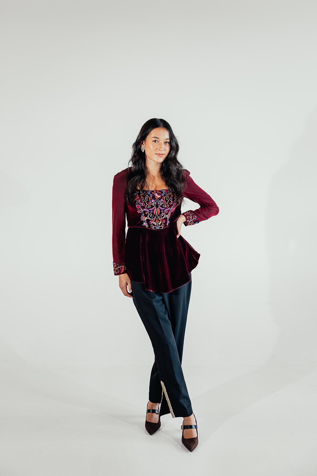 Sasha Peplum Top