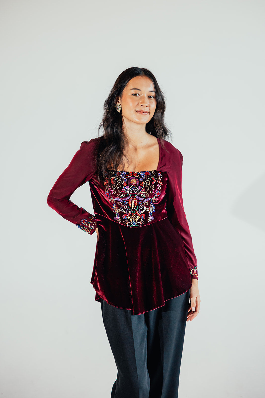 Sasha Peplum Top