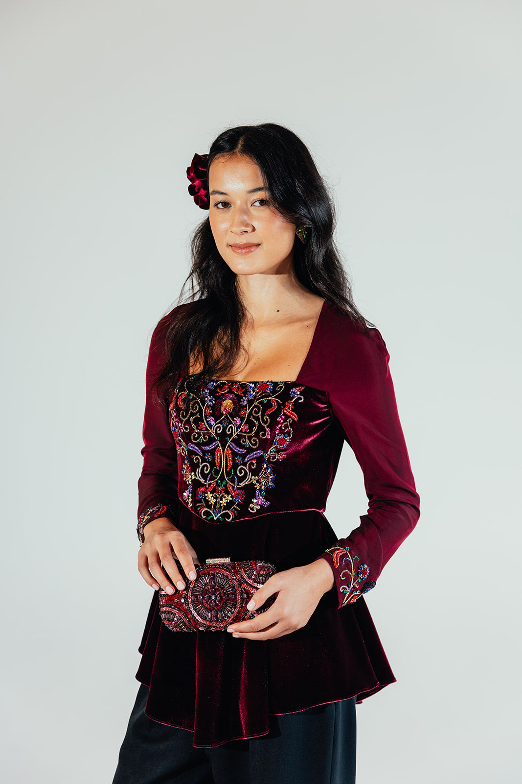 Sasha Peplum Top