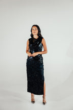 Selene Floral Skirt | Black
