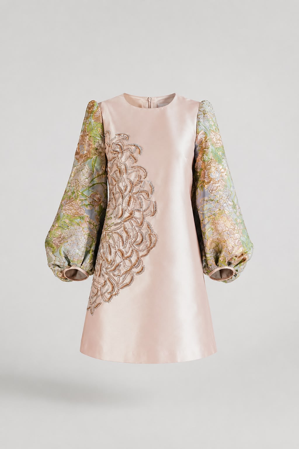 Yuri Brocade Mini Dress