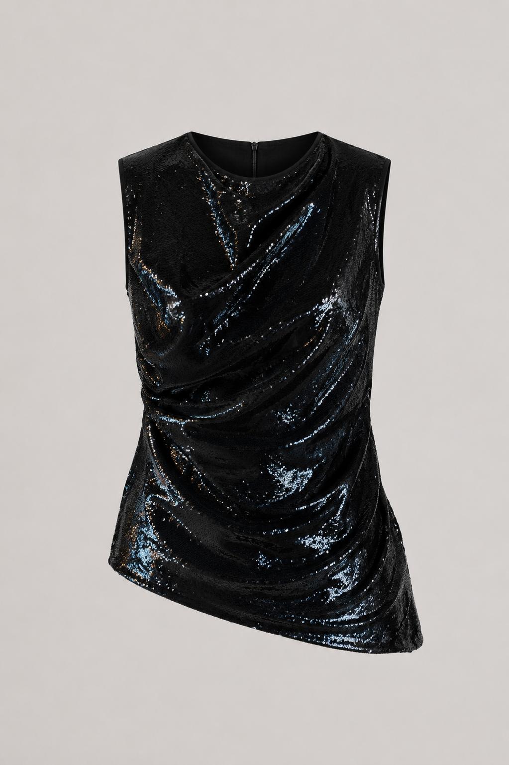 Elena Cowl Top | Black