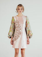 Yuri Brocade Mini Dress