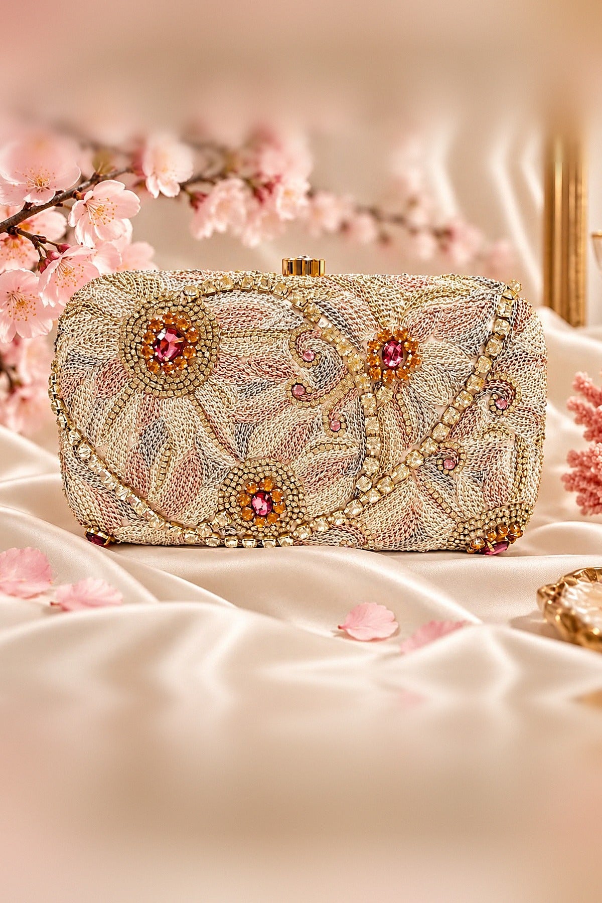 Hana Paisley Clutch